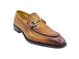 Carrucci Shoes Burnished Calfskin Horsebit Loafer