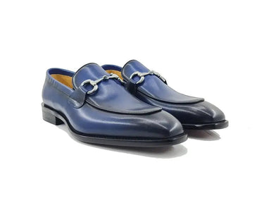 Carrucci Shoes Burnished Calfskin Horsebit Loafer