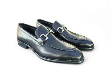 Carrucci Shoes Burnished Calfskin Horsebit Loafer