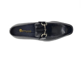 Carrucci Shoes Burnished Calfskin Horsebit Loafer