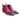 Burnished Calfskin Lace-Up Boot in Burgundy