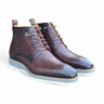 Burnished Calfskin Lace-Up Boot in Chestnut #color_ Chestnut