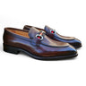 Carrucci Shoes Burnished Calfskin Slip-On Loafer in Chestnut