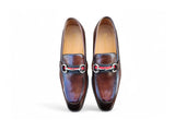 Carrucci Shoes Burnished Calfskin Slip-On Loafer