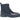 Burnished Calfskin & Suede Slip-On Boot in Black #color_ Black