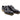 Carrucci Shoes Burnished Double Monk Whole Cut Shoe in Black #color_ Black