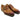 Carrucci Shoes Burnished Double Monk Whole Cut Shoe in Cognac #color_ Cognac