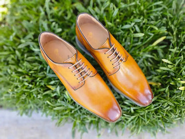 Carrucci Shoes Burnished Leather Derby Dress Shoe