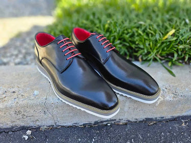 Carrucci Shoes Burnished Leather Derby Dress Shoe