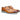 Carrucci Shoes Burnished Leather Derby Dress Shoe in Cognac