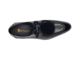 Carrucci Shoes Burnished Moc Toe Monk Strap Loafer