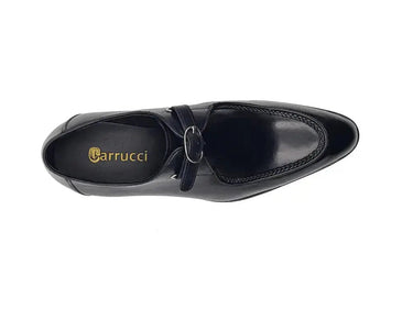Carrucci Shoes Burnished Moc Toe Monk Strap Loafer