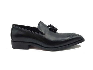 Carrucci Shoes Burnished Wholecut Tassel Loafer