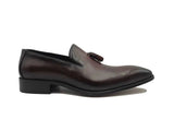 Carrucci Shoes Burnished Wholecut Tassel Loafer