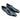 Carrucci Shoes Burnished Wholecut Tassel Loafer in Black #color_ Black