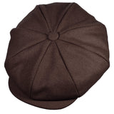 Capas Big Apple Melton Wool Newsboy Cap
