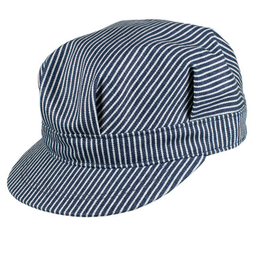 Capas Engineer in Blue Stripe American Cotton Cap