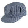 Capas Engineer in Blue Stripe American Cotton Cap