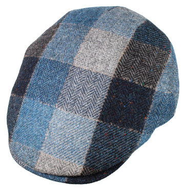 Capas Woodsman Plaid Ivy Italian Wool Flat Cap