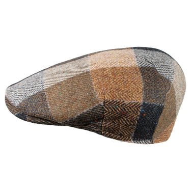Capas Woodsman Plaid Ivy Italian Wool Flat Cap