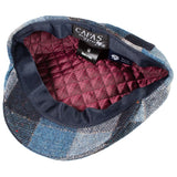 Capas Woodsman Plaid Ivy Italian Wool Flat Cap