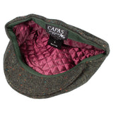 Capas Piedmont in Olive Tweed Italian Newsboy Cap