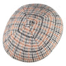 Capas Knit Golfer in Grey / Tan Houndstooth Wool Newsboy Cap