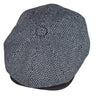 Capas Pebbled 8 Piece in Grey/Black Irish Tweed Newsboy Cap