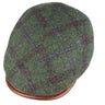 Capas Cambridge in Olive Italian Leather Flat Cap