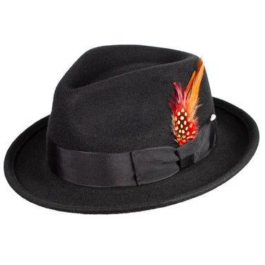 Capas L.F. Bogart Classic Medium Brim Wool Felt Fedora
