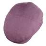 Capas London Solid Flat Cap in Purple
