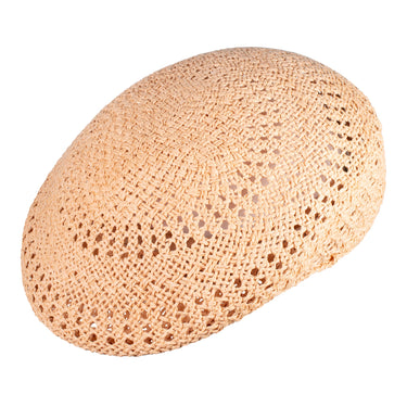 Capas Vented Ascot Straw Flat Cap