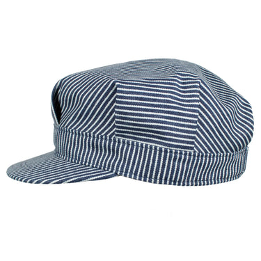 Capas Engineer in Blue Stripe American Cotton Cap