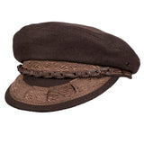 Capas Fisherman Greek Wool Flat Cap