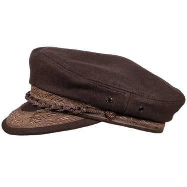 Capas Fisherman Greek Wool Flat Cap