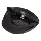 Capas Italian Leather Newsboy Cap