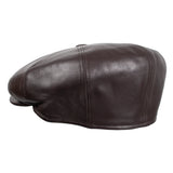 Capas Italian Leather Newsboy Cap