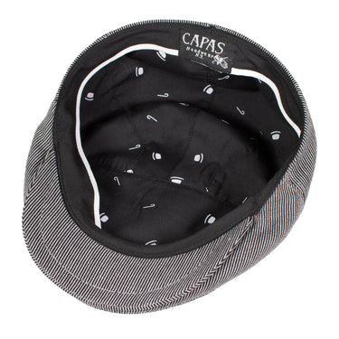 Capas London Stripe Cotton Newsboy Cap