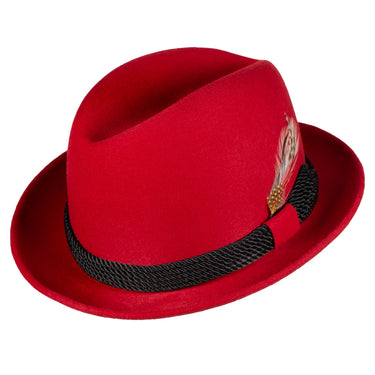 Capas Rapper Silk Finish Wool Felt Fedora