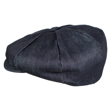 Capas Big Apple in Dark Navy Denim Newsboy Cap
