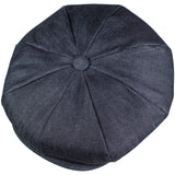 Capas Big Apple in Dark Navy Denim Newsboy Cap