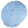 Capas Stellar Italian Cotton Newsboy Cap in Light Blue