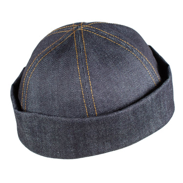Capas Davo in Dark Navy Denim Cap