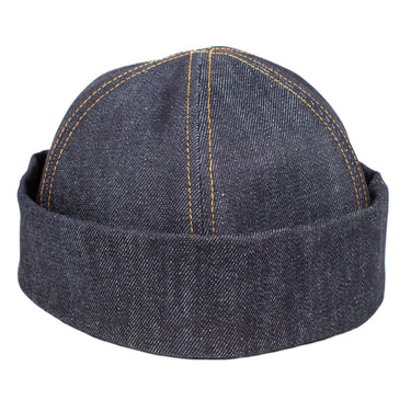 Capas Davo in Dark Navy Denim Cap