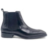 Calfskin Leather Chelsea Boot in Black #color_ Black
