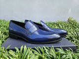 Carrucci Shoes Calfskin Modern Classic Penny Loafer
