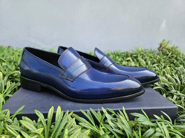 Carrucci Shoes Calfskin Modern Classic Penny Loafer