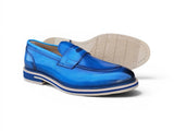 Carrucci Shoes Calfskin Penny Loafer Brown