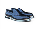 Carrucci Shoes Calfskin Penny Loafer Brown in Black