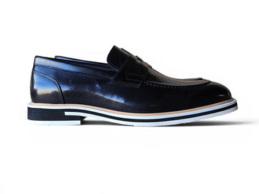 Carrucci Shoes Calfskin Penny Loafer Brown
